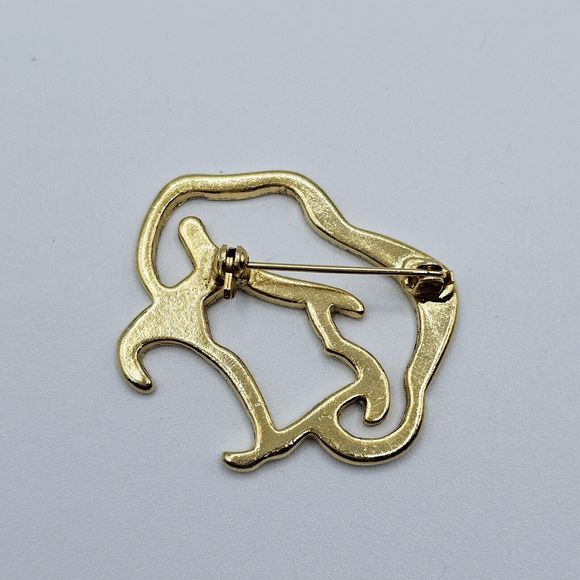 Chef Hat Brooch Silhouette Open Outline Pastry Cook Artistry Kitchen Jewelry Pin - Picture 6 of 8